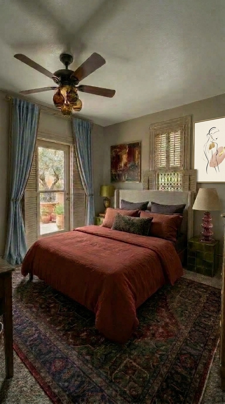 Mediterranean Bedroom design — interior photo by GenRoom AI