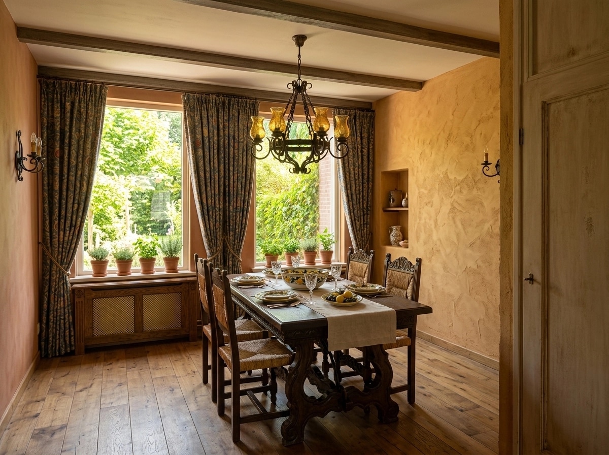 Interior design in Mediterranean style — dining_room by GenRoom AI
