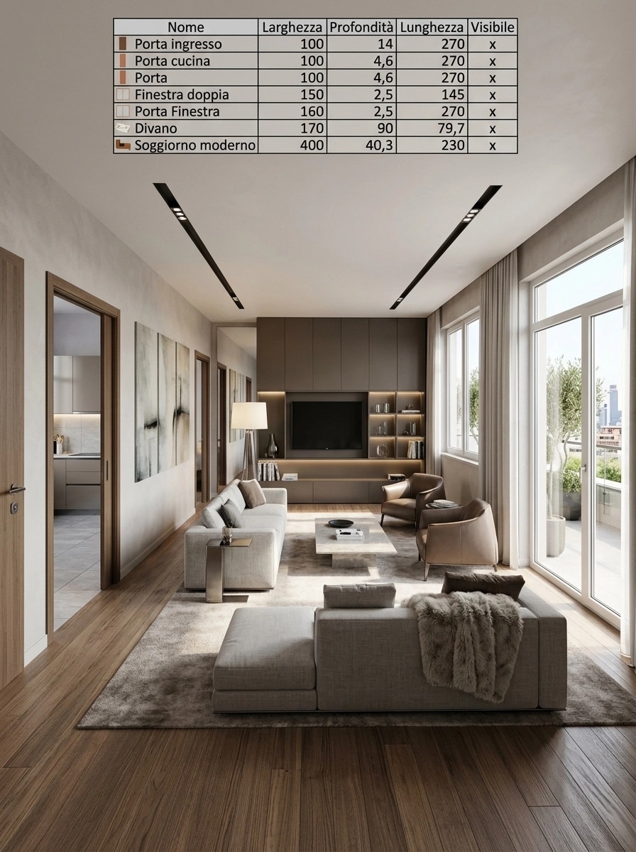 Interior design in Contemporary style — Living Room by GenRoom AI