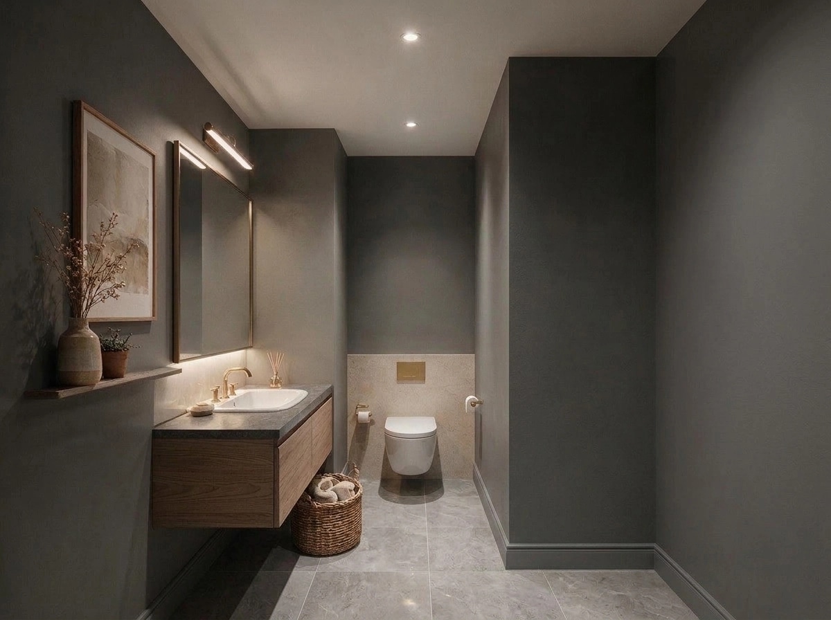 Bathroom interior in Contemporary style — photo by GenRoom AI