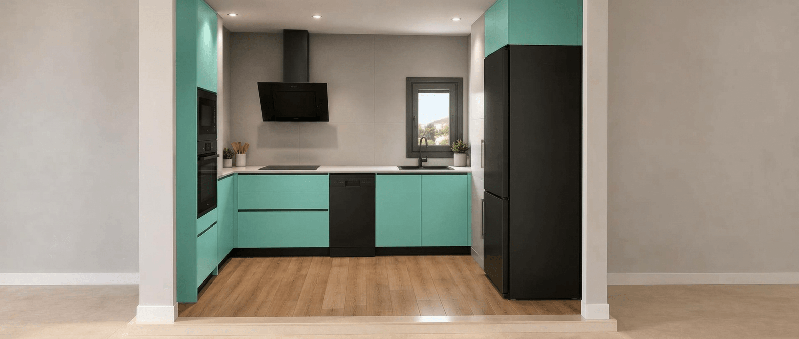 Kitchen interior in no_style style — photo by GenRoom AI