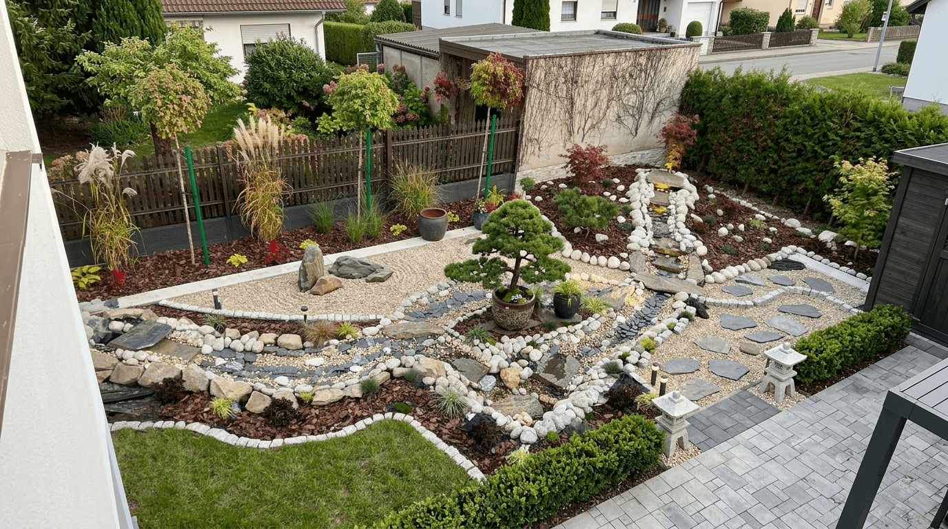 Japanese Garden Yard design — yard photo by GenRoom AI