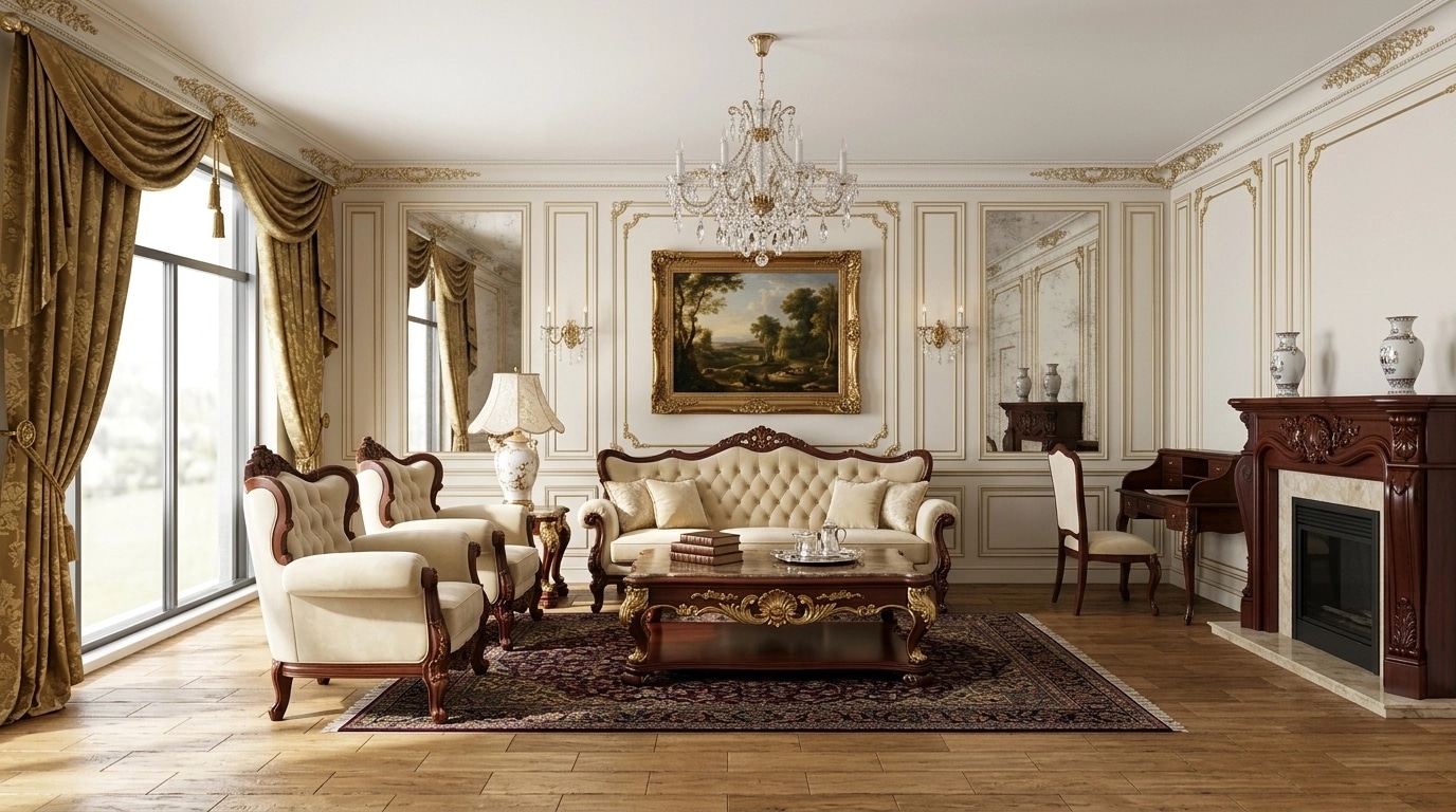Interior design in Classic style — Living Room by GenRoom AI