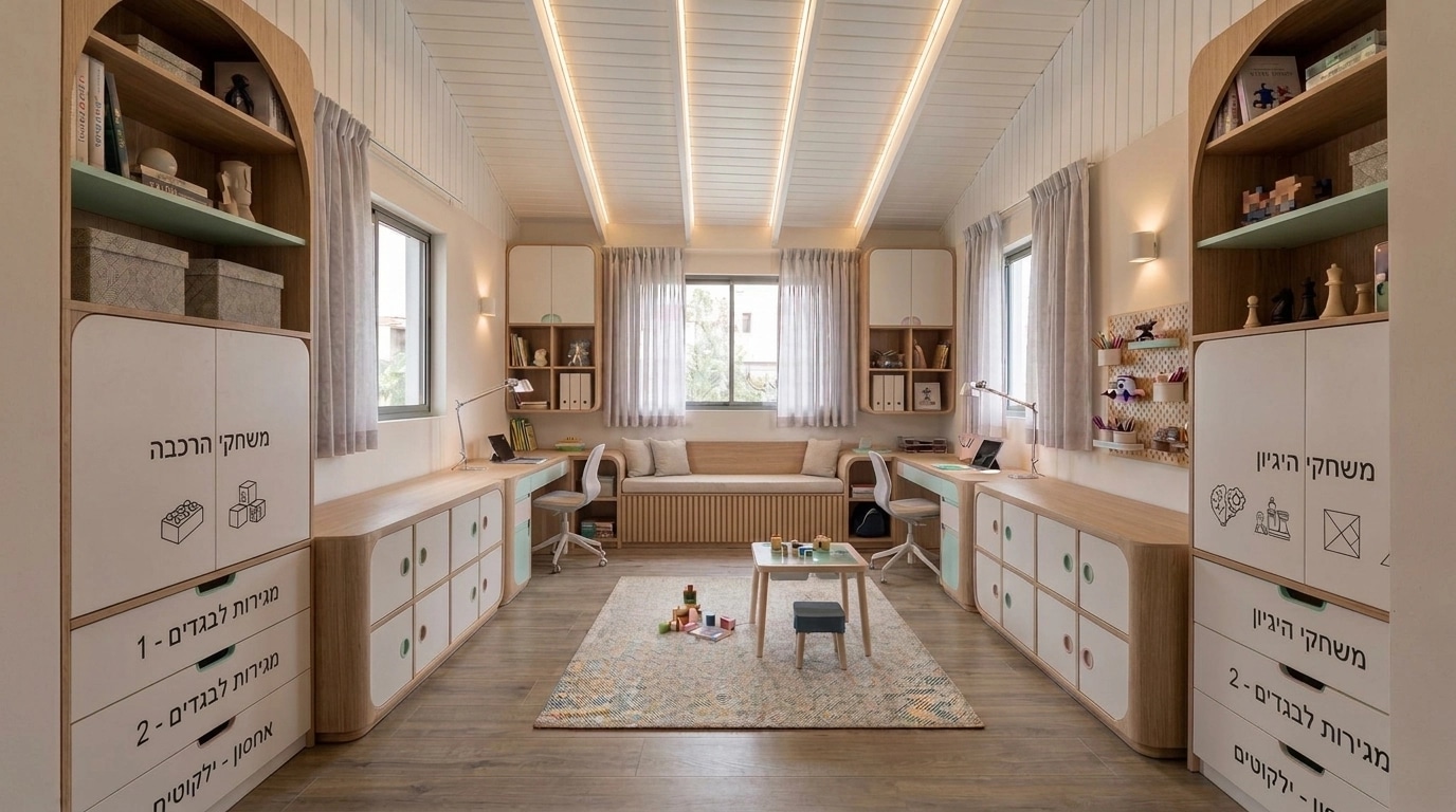 Contemporary Kids Room design — interior photo by GenRoom AI