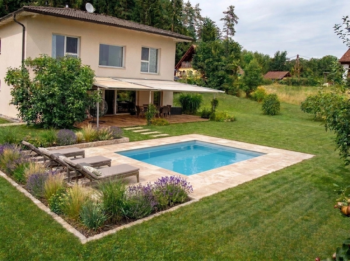 Yard design in no_style style — photo by GenRoom AI