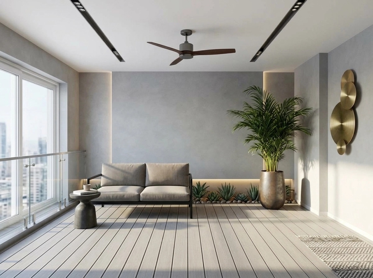 Interior design in Contemporary style — balcony by GenRoom AI