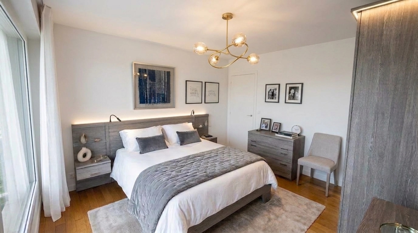 Contemporary Bedroom design — interior photo by GenRoom AI