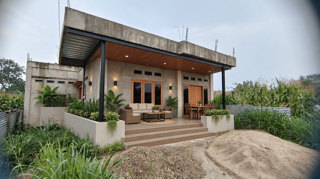 Yard design in no_style style — photo by GenRoom AI