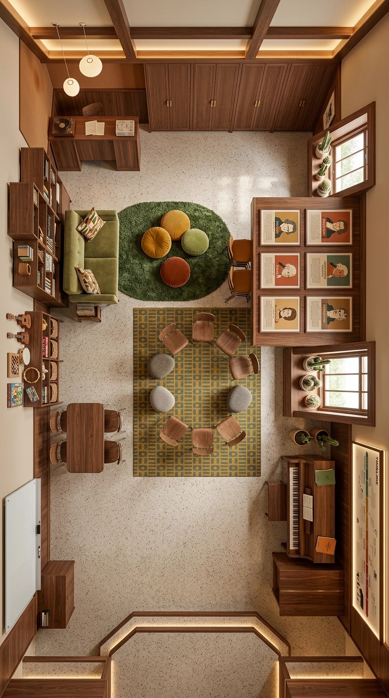 Design d'intérieur en style Mid-Century Modern — other par GenRoom AI
