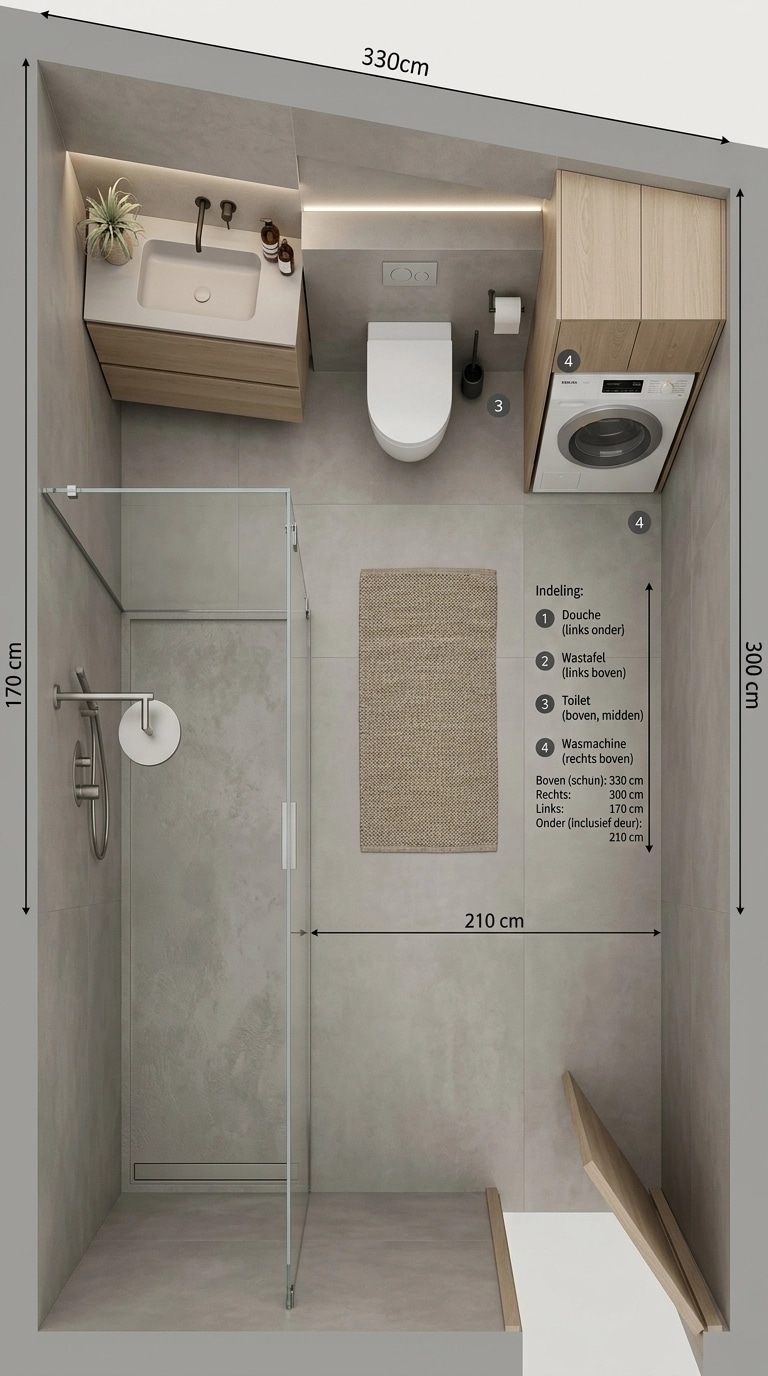Minimalism Bathroom design — interior photo by GenRoom AI
