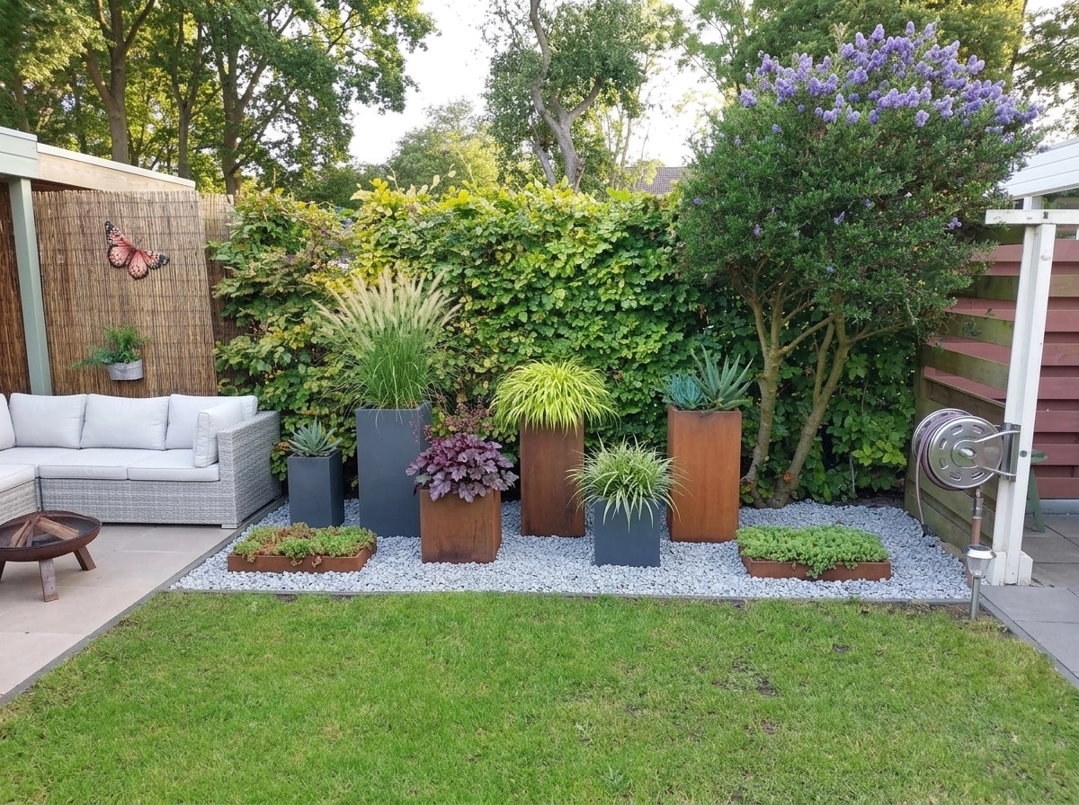 Landscape design in Minimalist Yard style — Yard by GenRoom AI