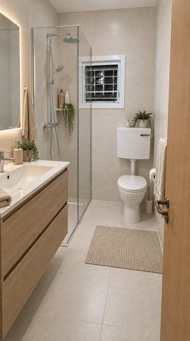 Bathroom interior in no_style style — photo by GenRoom AI