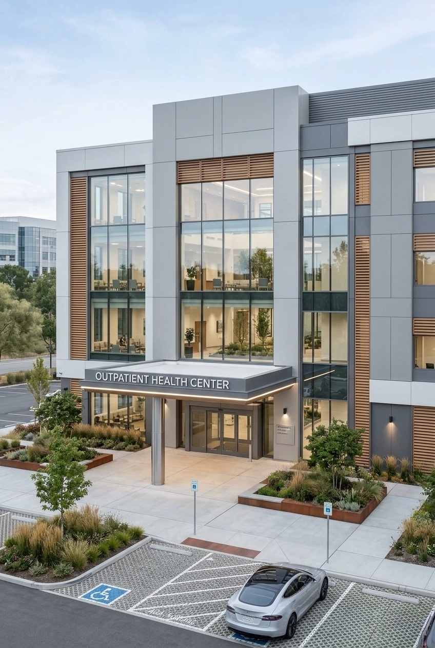 Facade design in Hi-Tech Facade style — Facade by GenRoom AI