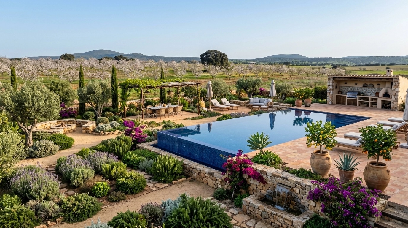 Mediterranean Yard Аула design — yard photo by GenRoom AI