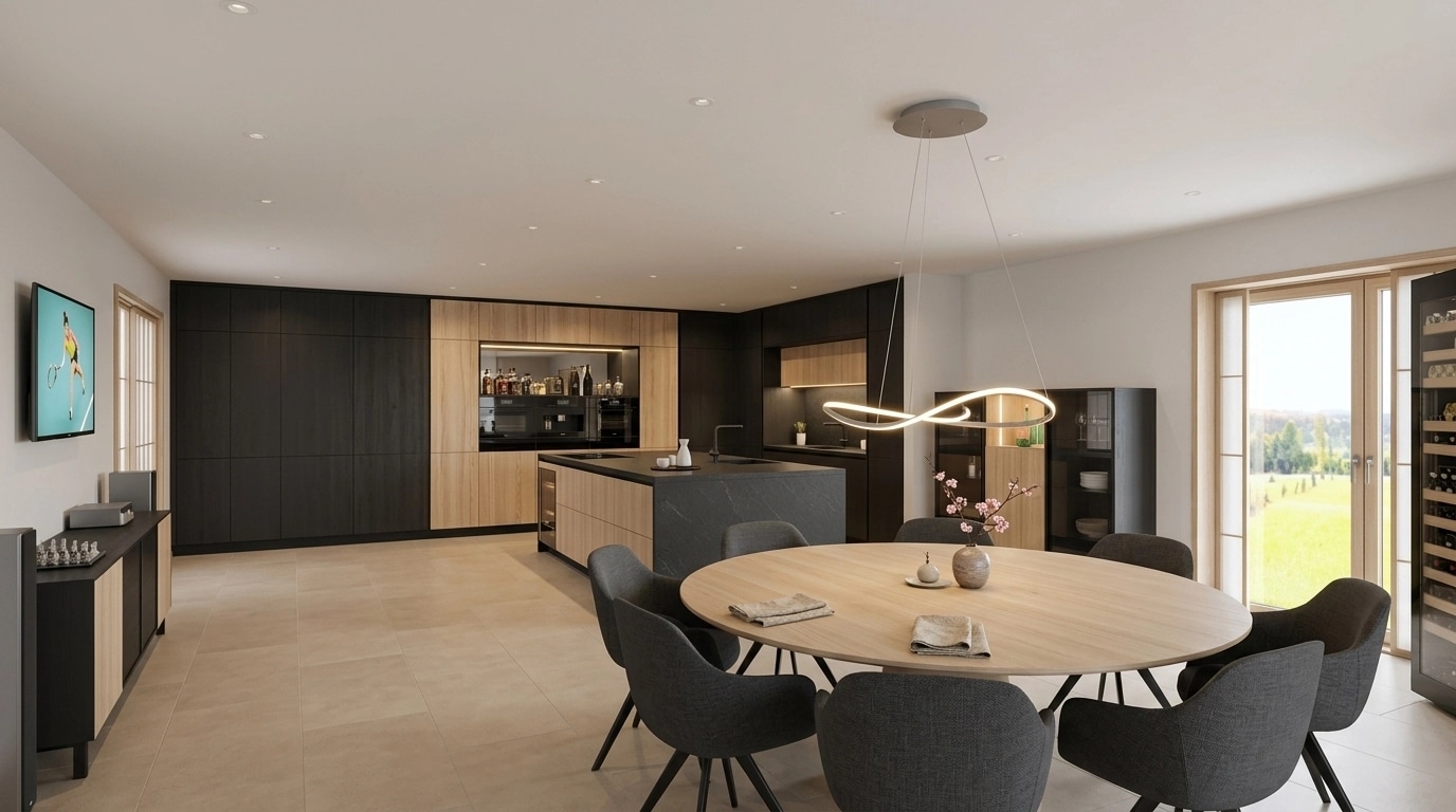Japandi Cozinha design — interior photo by GenRoom AI
