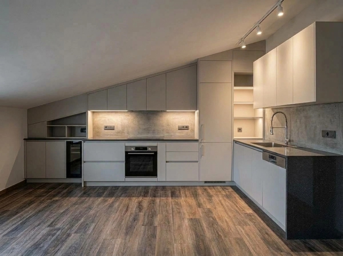 Kitchen interior in Contemporary style — photo by GenRoom AI