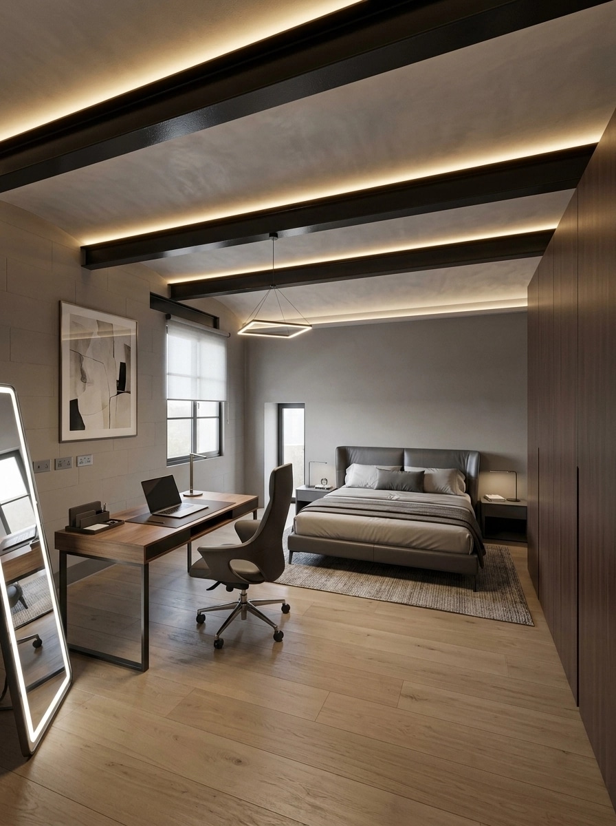 Contemporary Bedroom design — interior photo by GenRoom AI