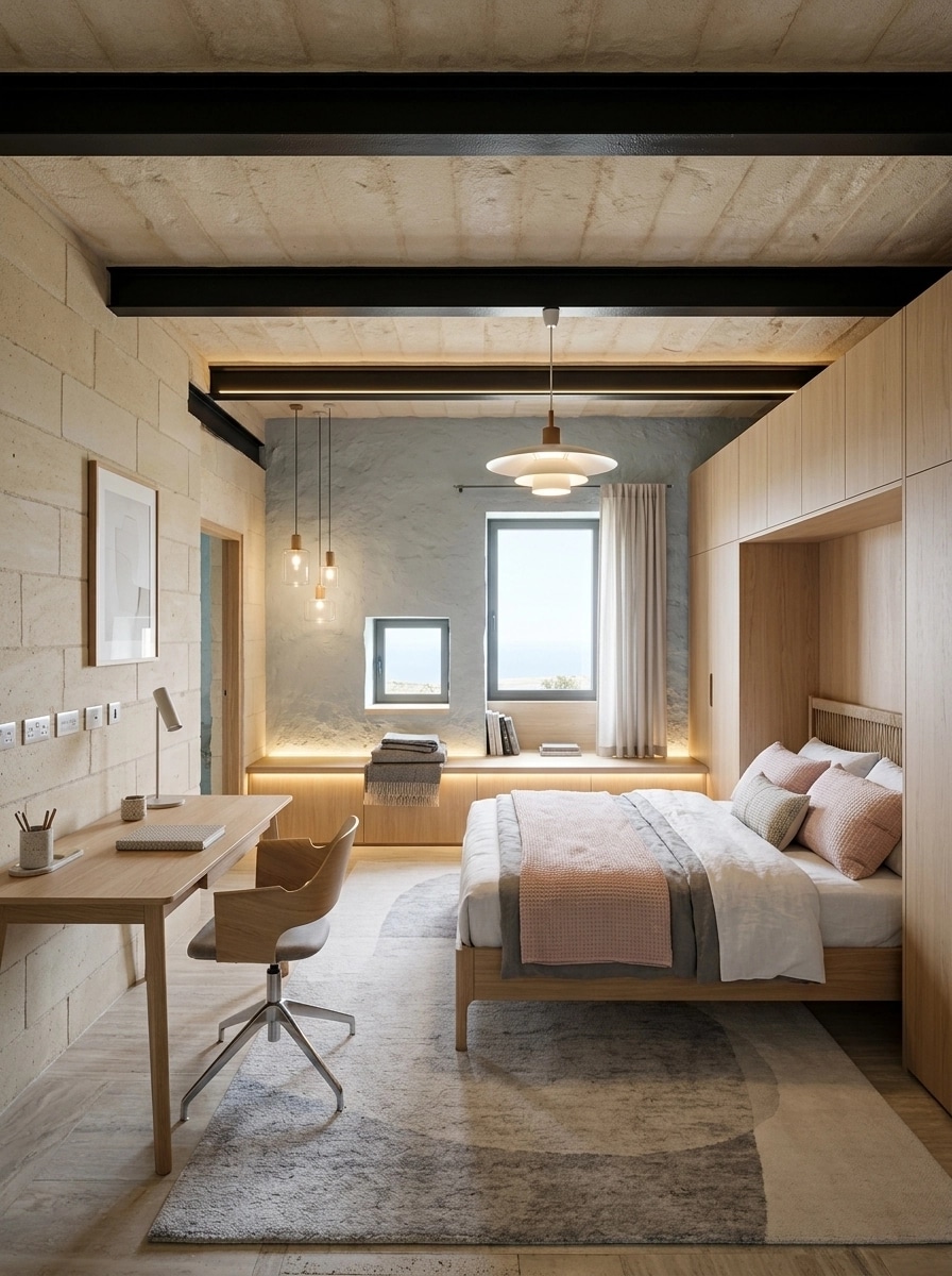 Scandinavian Bedroom design — interior photo by GenRoom AI