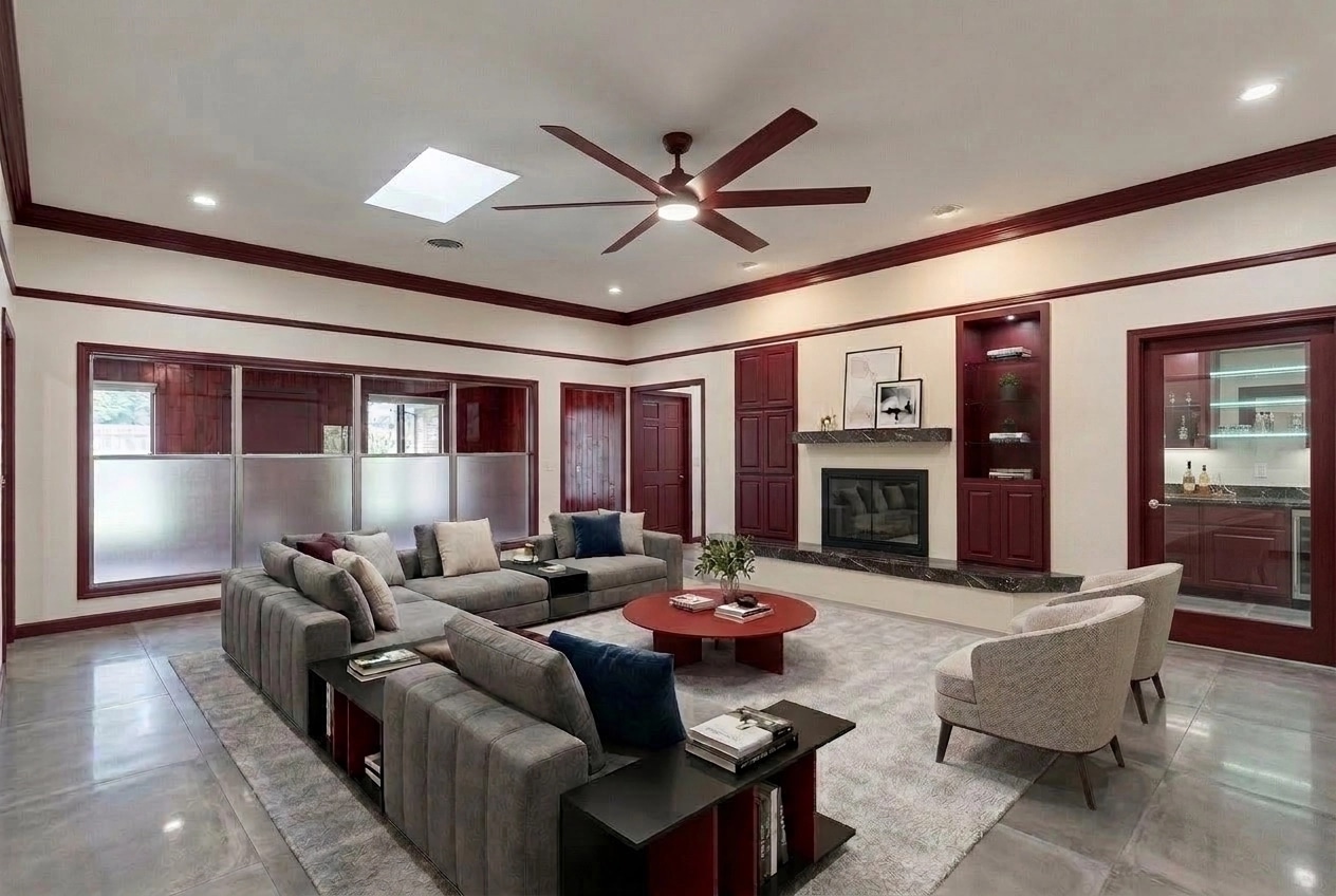 Interior design in Contemporary style — Living Room by GenRoom AI