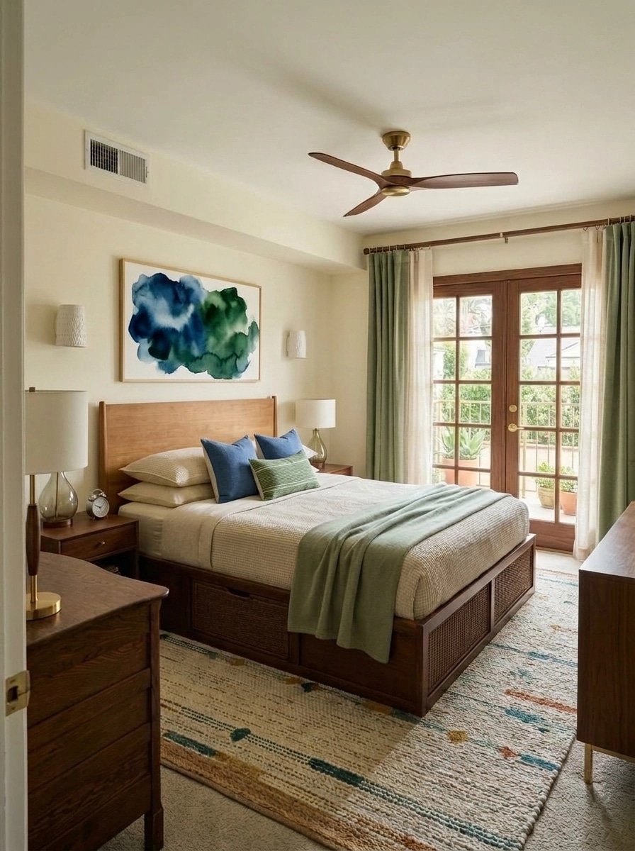 Mid-Century Modern Quarto design — interior photo by GenRoom AI