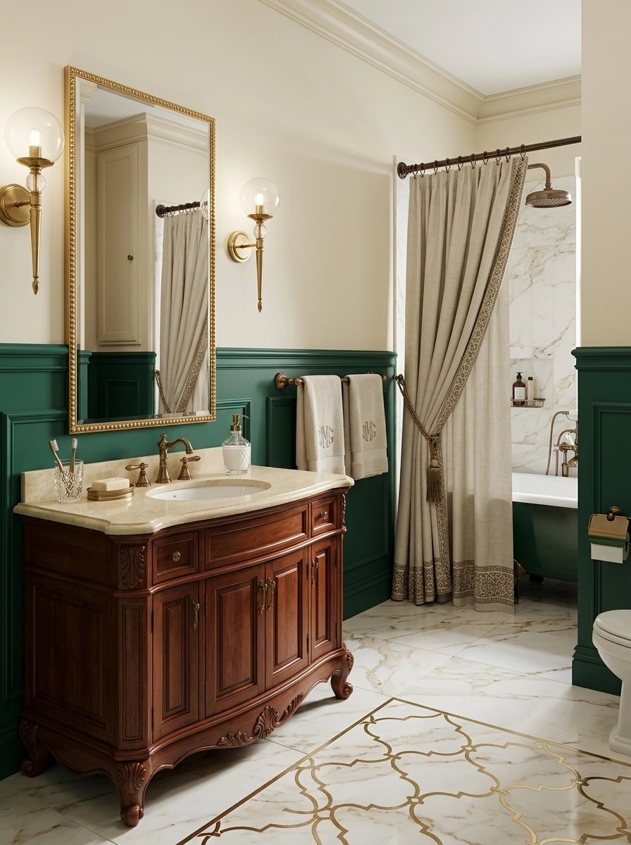Interior design in Classic style — Bathroom by GenRoom AI