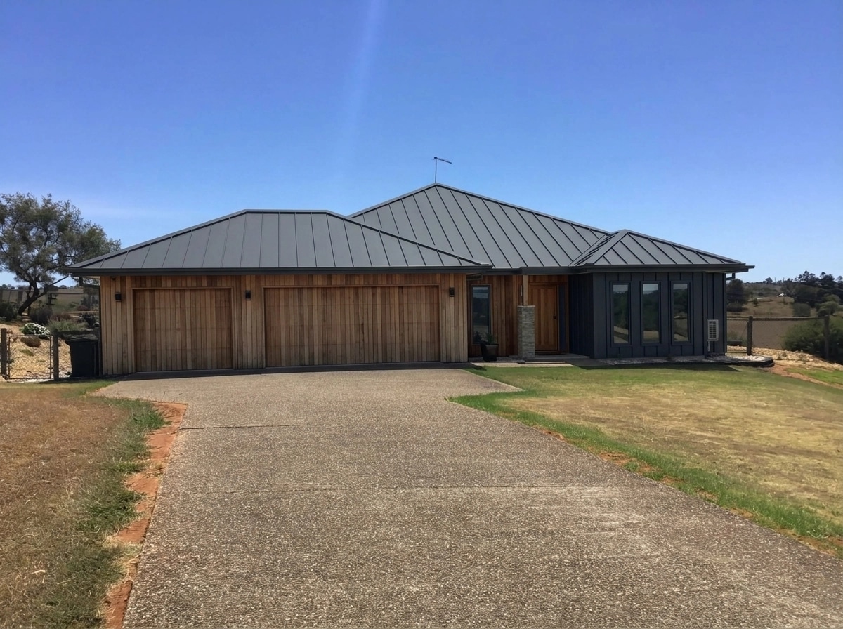Design della facciata in stile Barnhouse Facade — Facciata di GenRoom AI