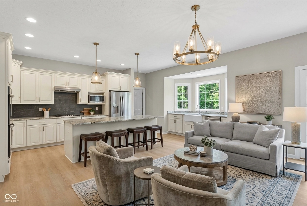 Transitional Living Room design — interior photo by GenRoom AI