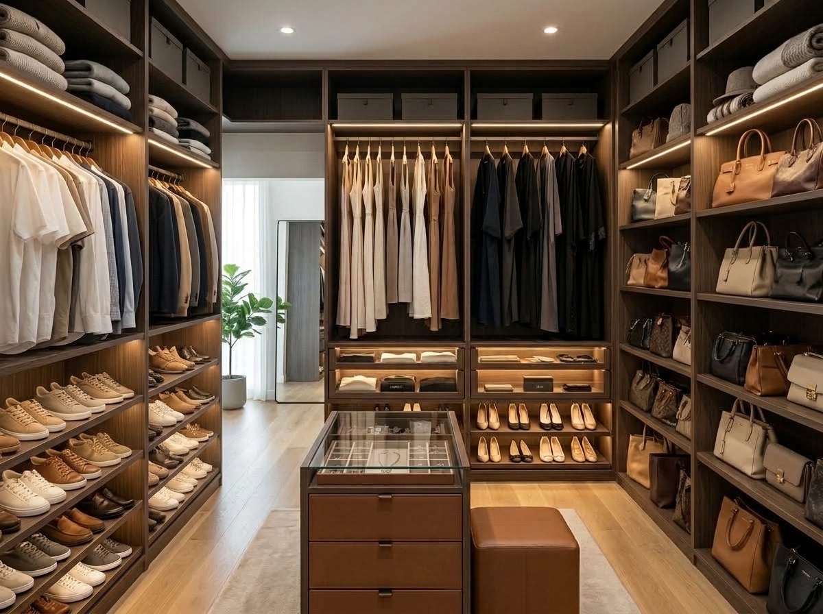 Interior design in Minimalism style — wardrobe by GenRoom AI
