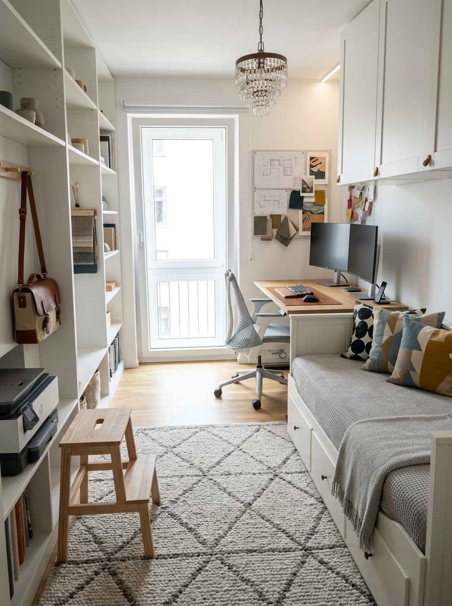 Interior design in Scandinavian style — home_office by GenRoom AI