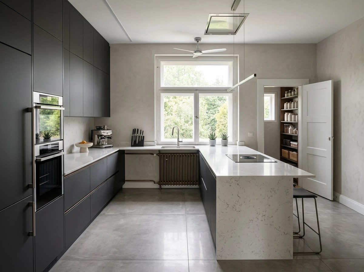Kitchen interior in Contemporary style — photo by GenRoom AI