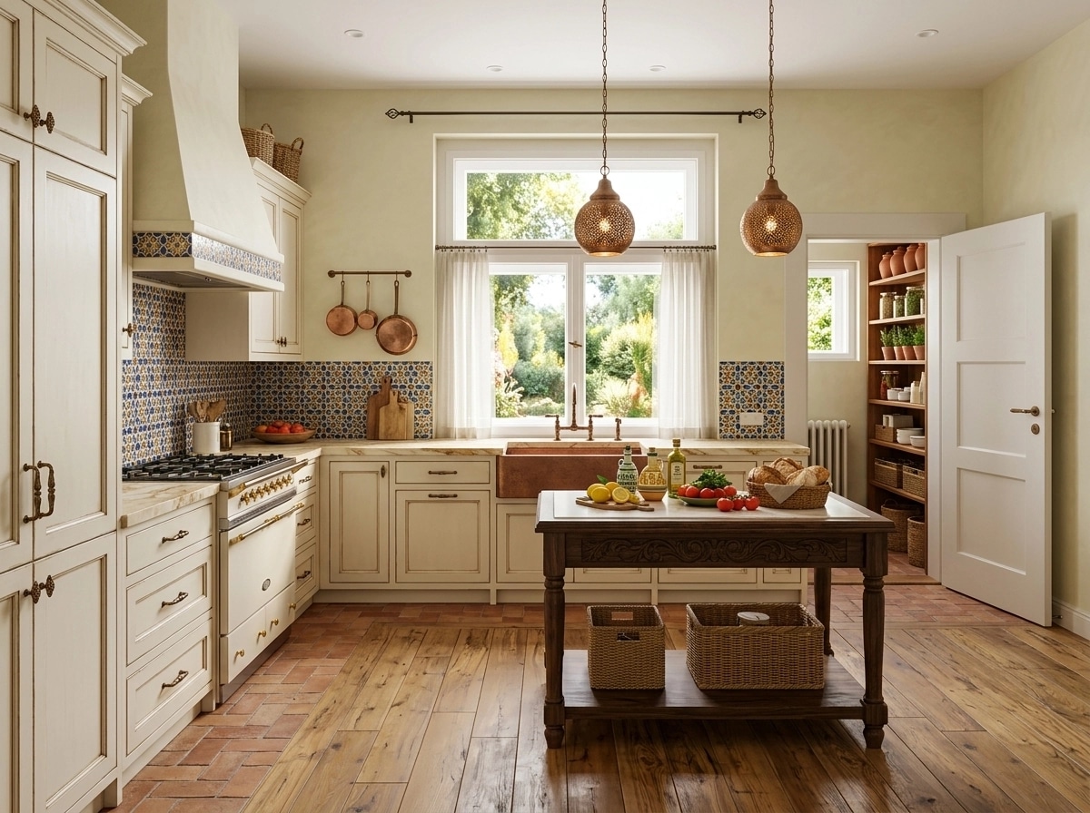 Mediterranean Kitchen design — interior photo by GenRoom AI