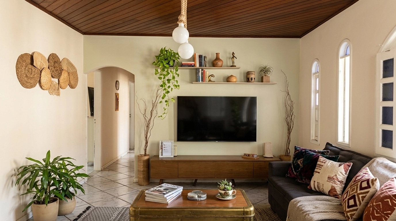 Interior design in Eclectic style — Living Room by GenRoom AI