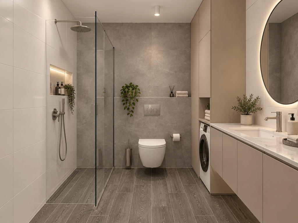 Bathroom interior in no_style style — photo by GenRoom AI