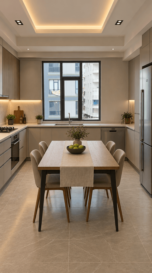Kitchen interior in Contemporary style — photo by GenRoom AI