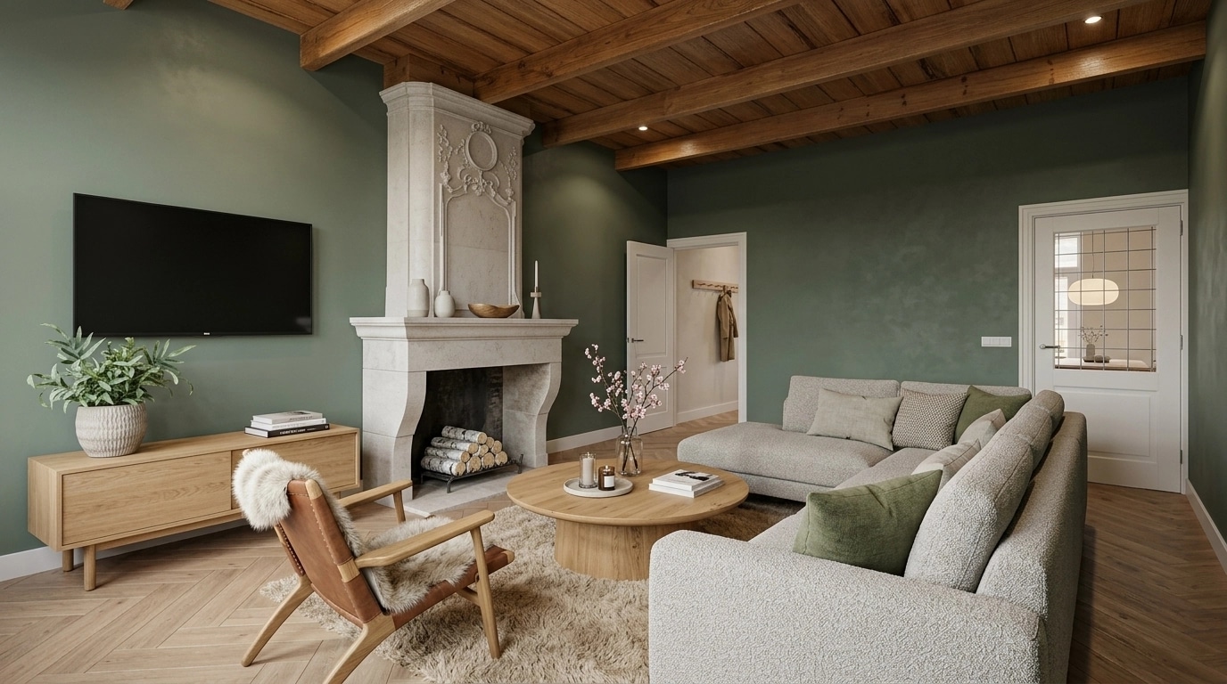 Interior design in Scandinavian style — Living Room by GenRoom AI