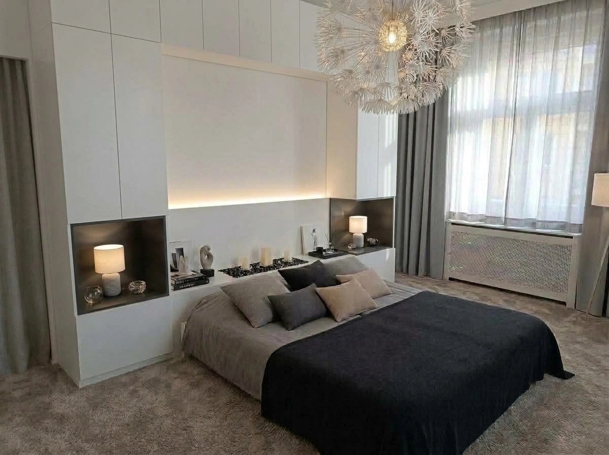 Minimalism Bedroom design — interior photo by GenRoom AI