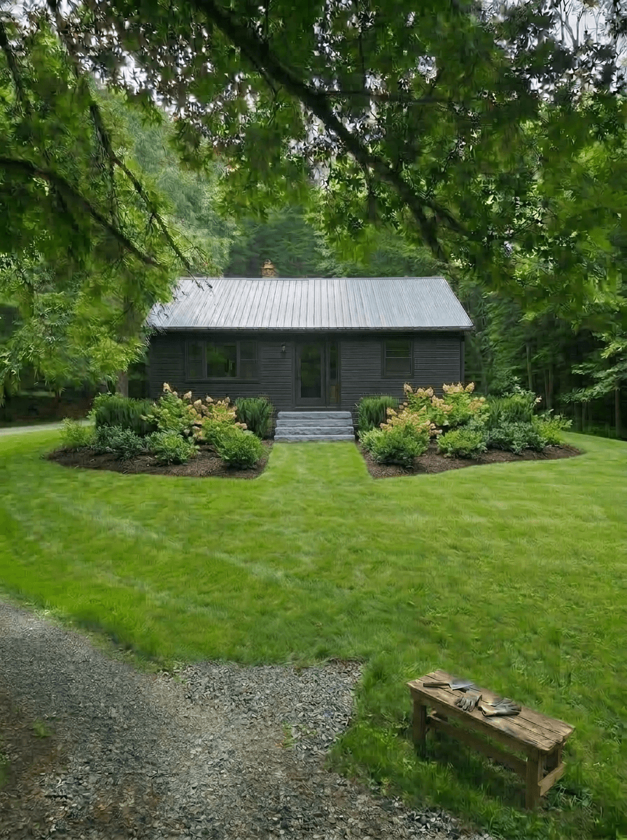 Yard design in Eco Natural Garden style — photo by GenRoom AI