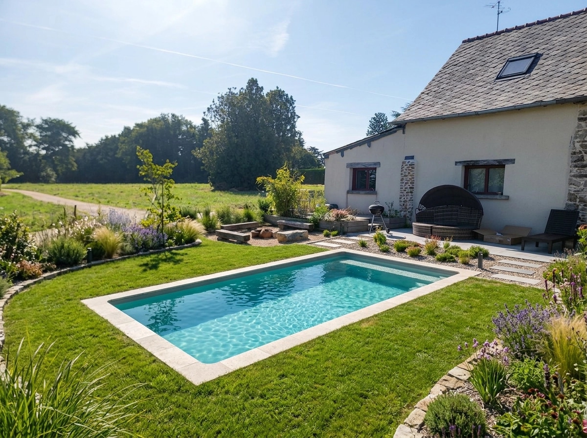 Landscape design in Eco Natural Garden style — Yard by GenRoom AI