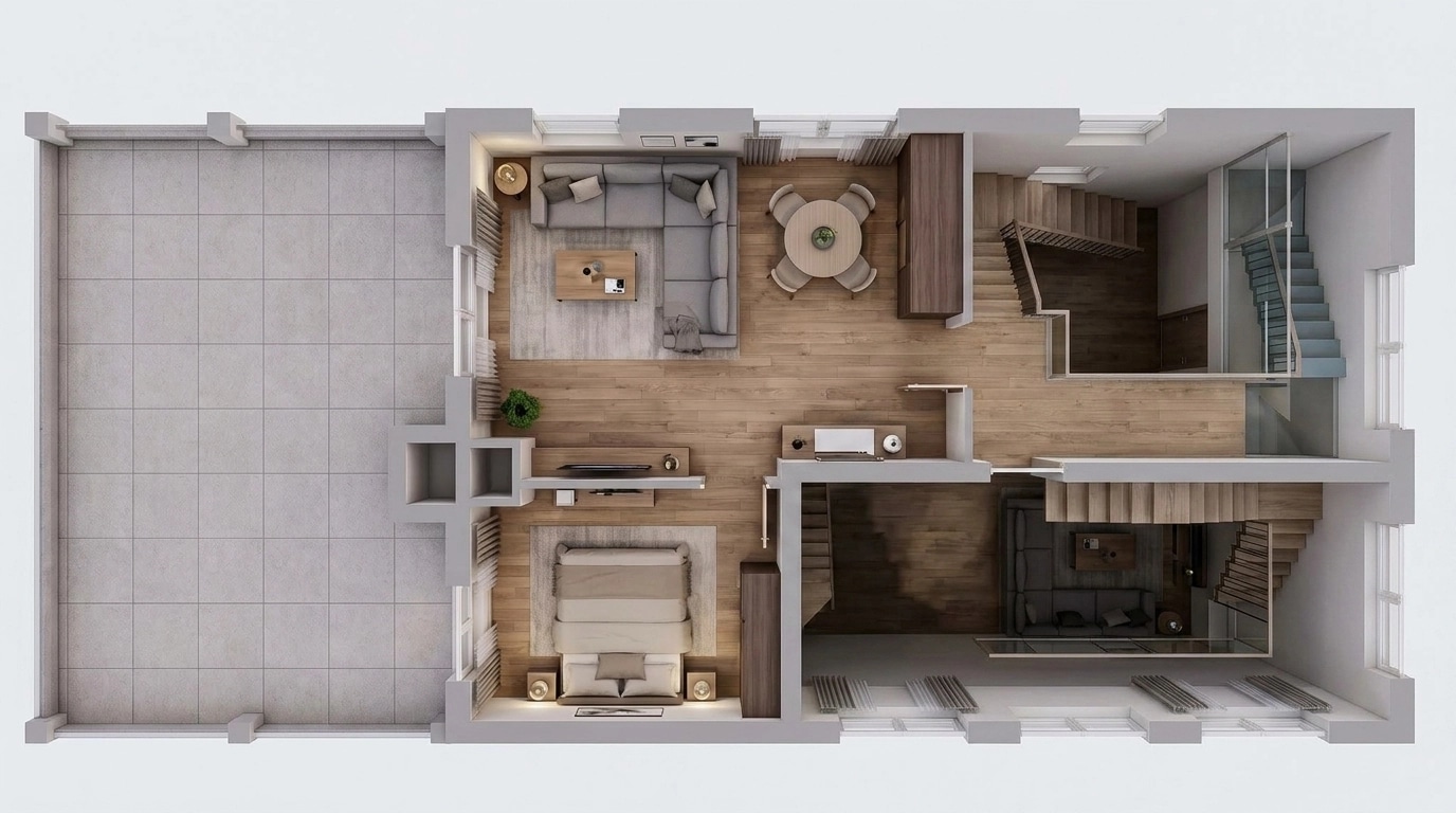 Interior design in Contemporary style — Living Room by GenRoom AI
