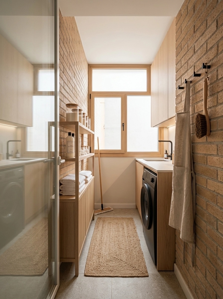 Interior design in Scandinavian style — laundry by GenRoom AI