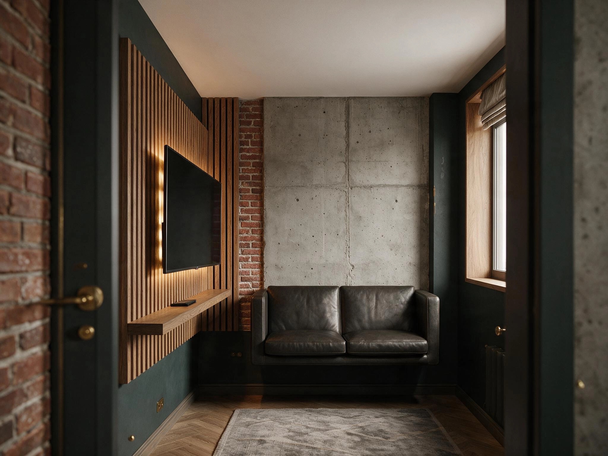 Office interior in Loft / Industrial style — photo by GenRoom AI