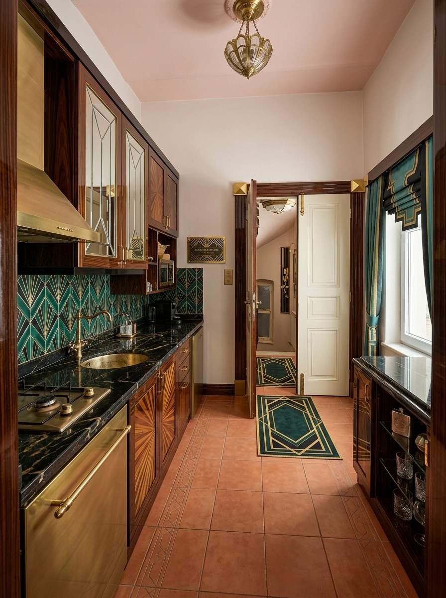 Art Deco Kitchen design — interior photo by GenRoom AI