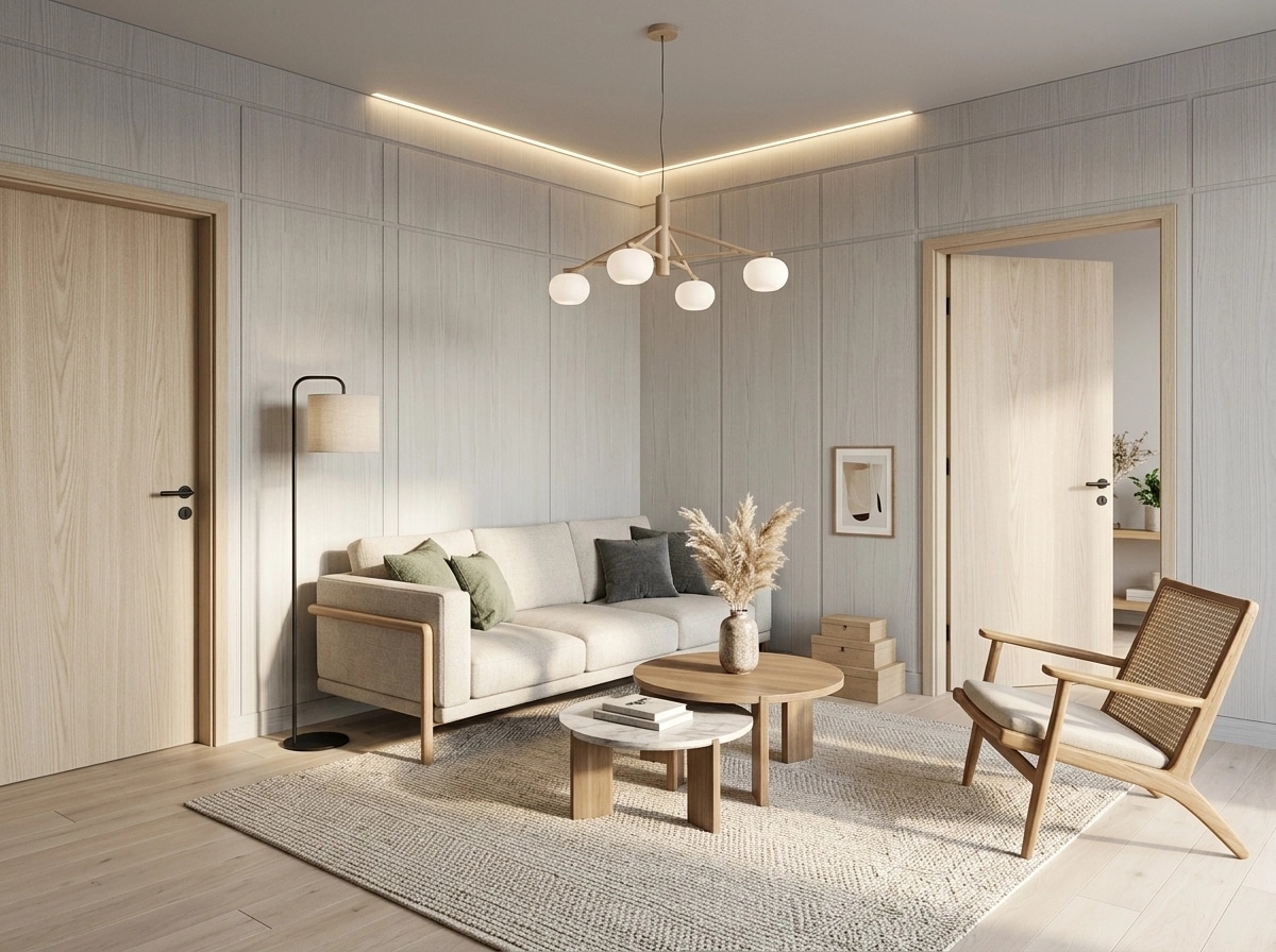 Scandinavian Living Room design — interior photo by GenRoom AI