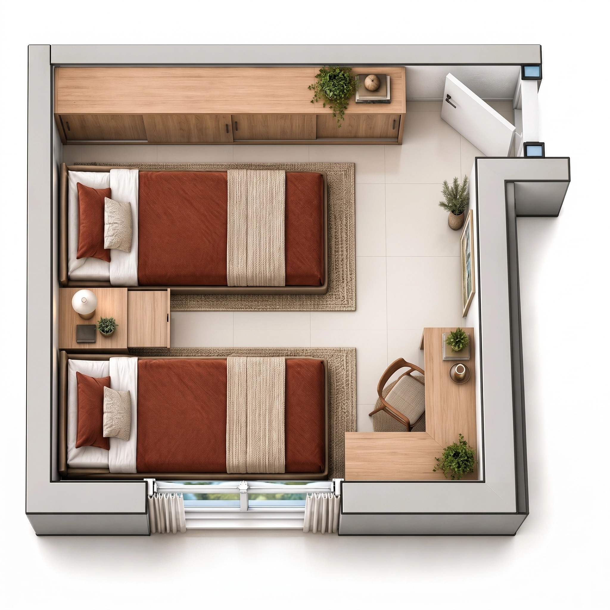 Interior design in Contemporary style — Living Room by GenRoom AI