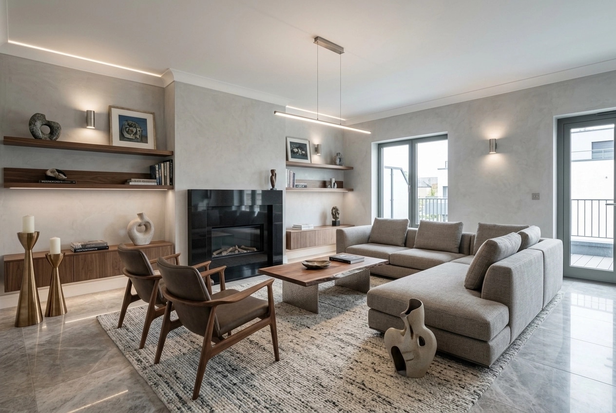 Interior design in Contemporary style — Living Room by GenRoom AI