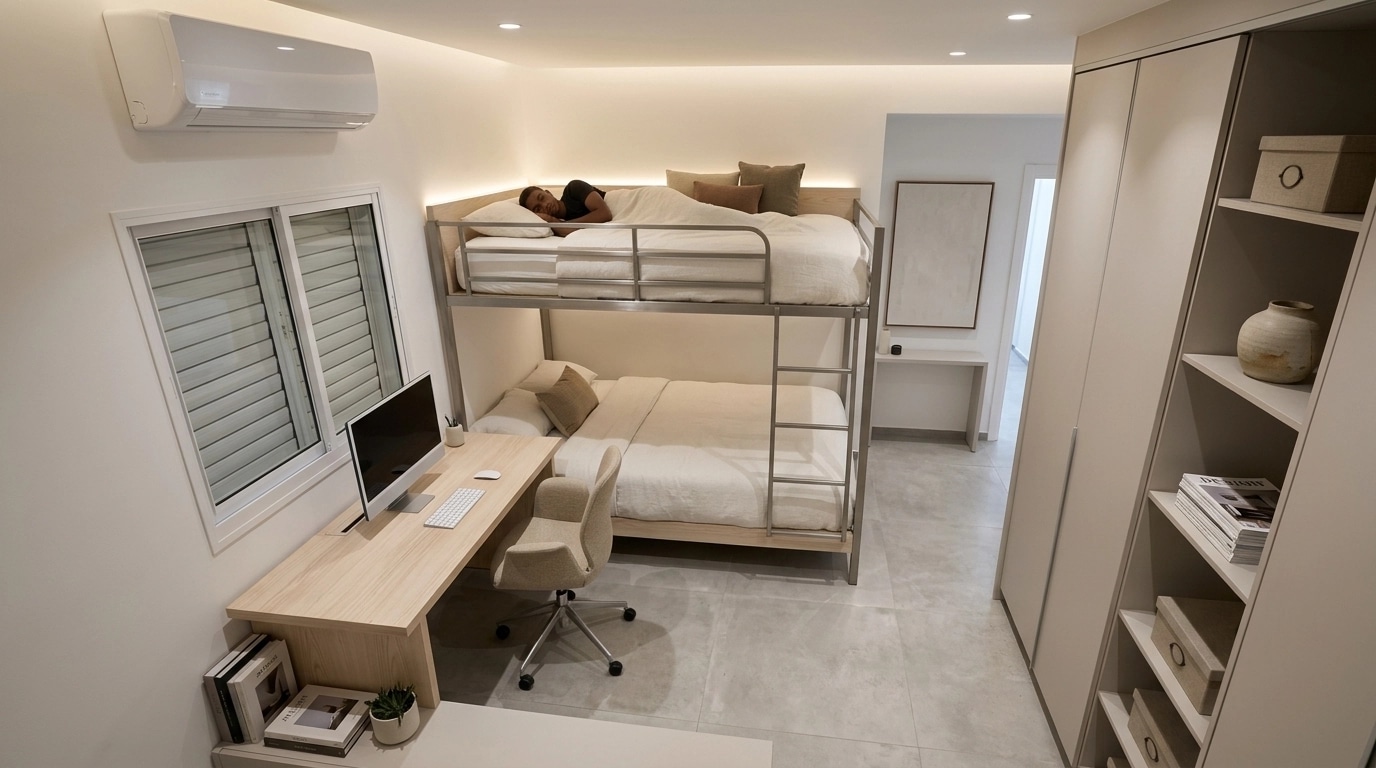 Minimalism Bedroom design — interior photo by GenRoom AI