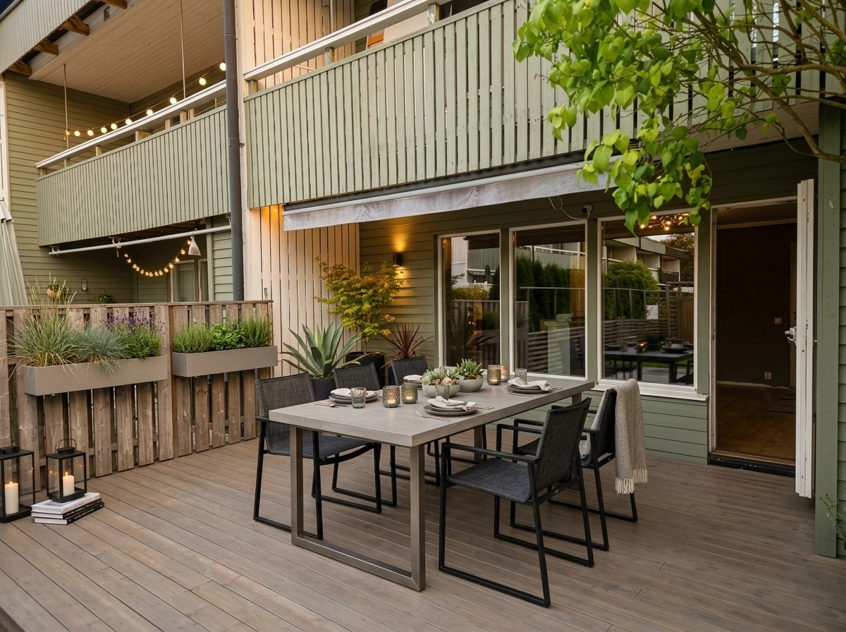 Interior design in Contemporary style — terrace by GenRoom AI