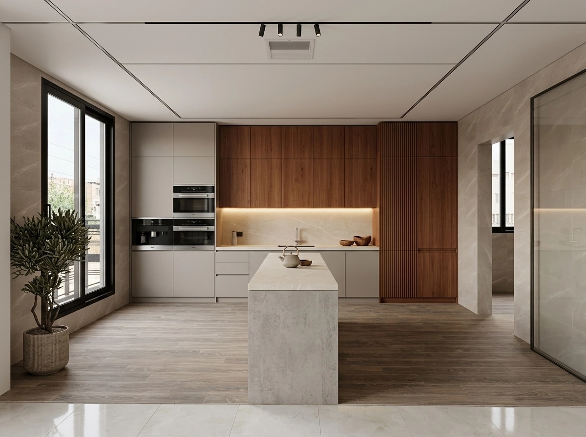 Interior design in Japandi style — Kitchen by GenRoom AI