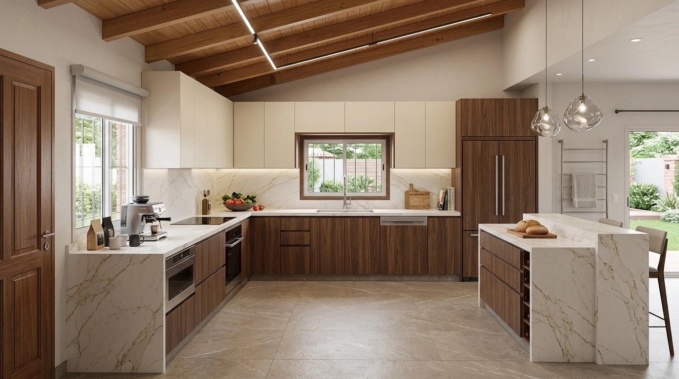 Kitchen interior in Contemporary style — photo by GenRoom AI