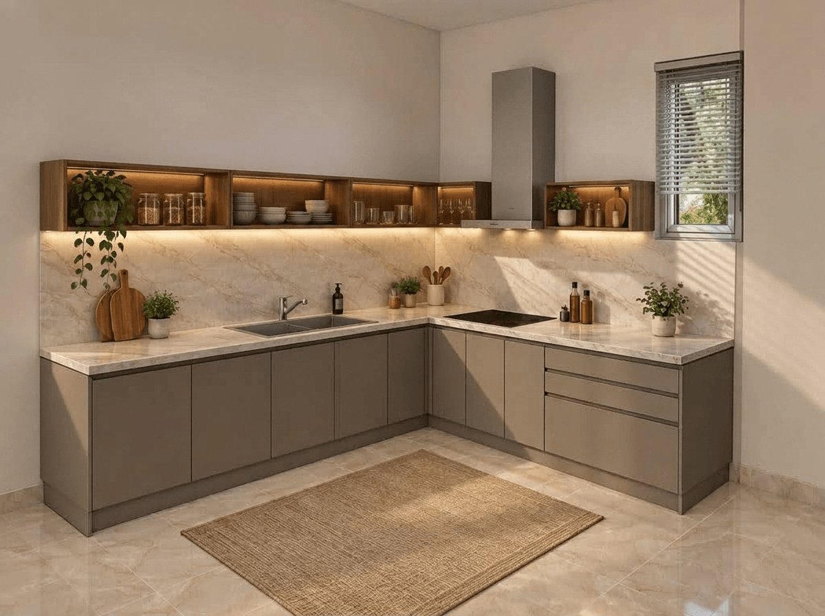 Kitchen interior in no_style style — photo by GenRoom AI